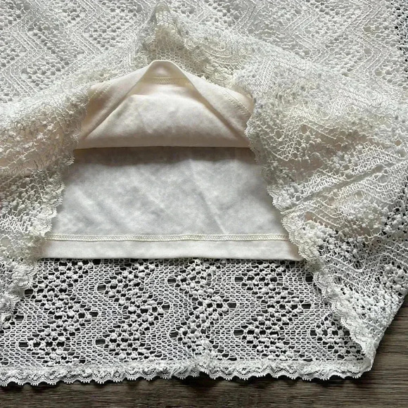 ✨🆕Charming Charlie🆕✨ | White/Ivory Lace  Dress With Sequin - Picture 3 of 8